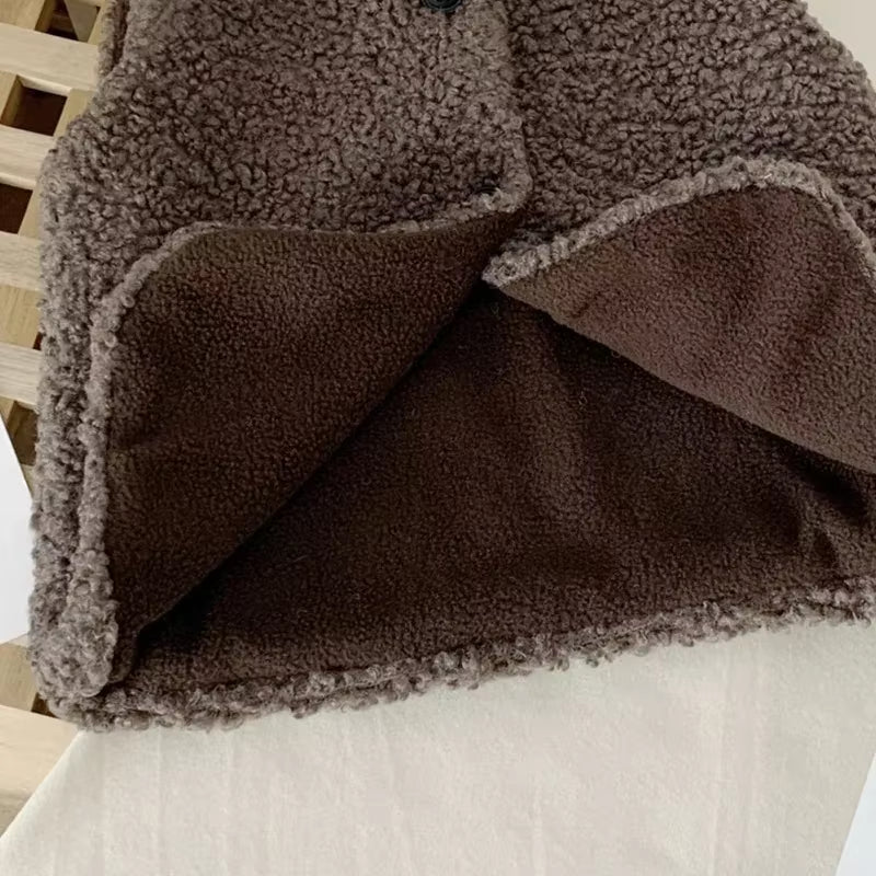 Gilet sans manches sherpa enfant fille et garçon – photo 5