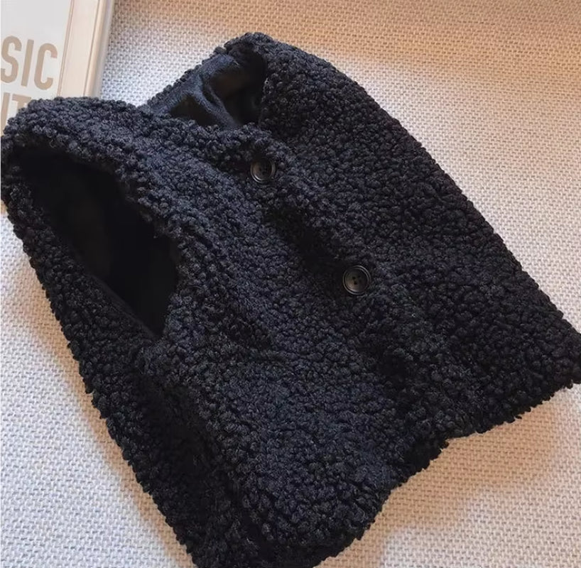Gilet sans manches sherpa enfant fille et garçon – photo 10