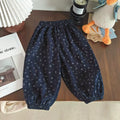 Baby Girls Pants Kids Coffee Flower Pant Corduroy Trousers Spring Autumn Children'S Clothing Korean Style